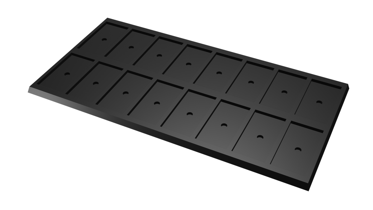 25x50mm to 30x60mm square base 8x2 Movement Tray Converter