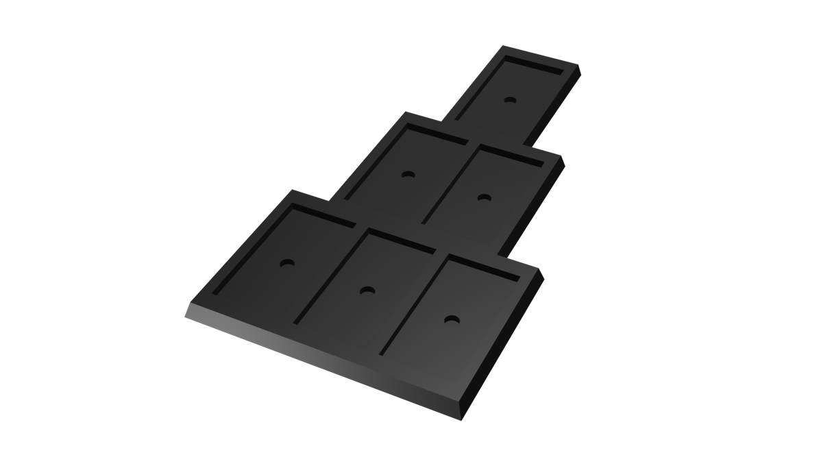 25x50mm to 30x60mm square base lance Movement Tray Converter