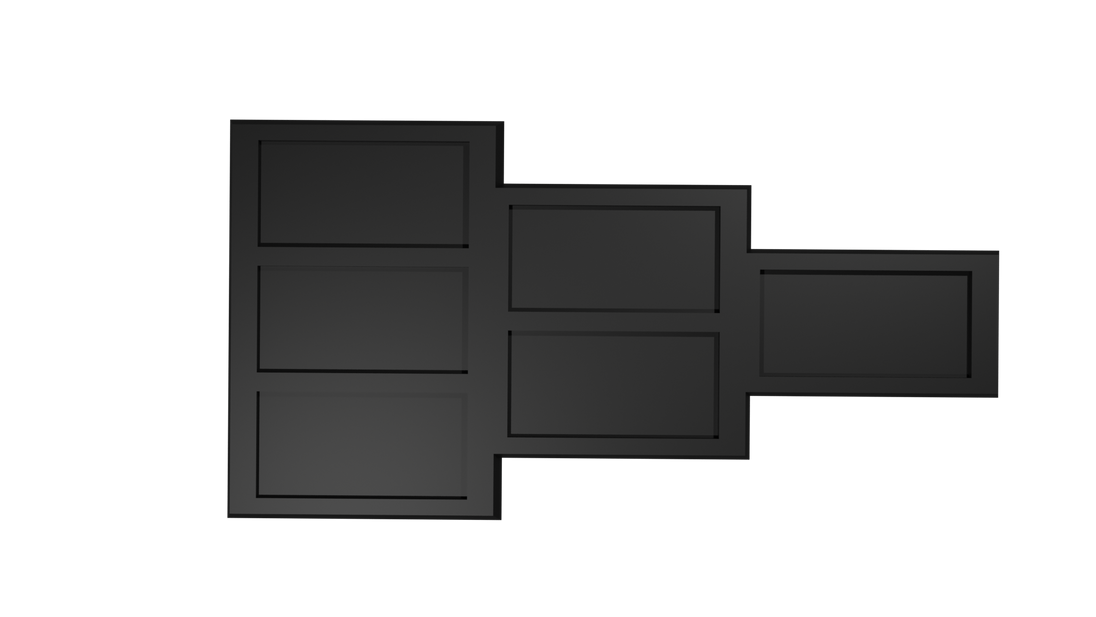 25x50mm to 30x60mm square base lance Movement Tray Converter