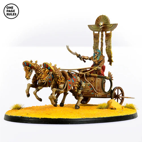 Mummified King Mounted on Royal Chariot