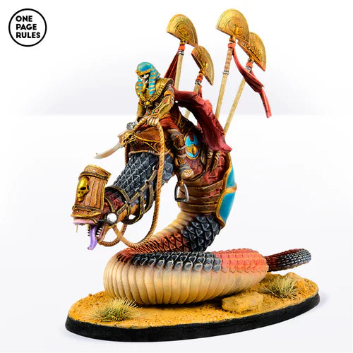 Mummified King Mounted on Royal Snake