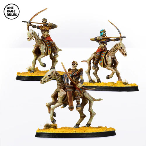 Mummified Skeleton Archers Mounted on Horses