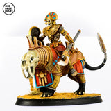 Mummified Skeleton Beast Riders with Spears