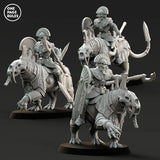 Mummified Skeleton Beast Riders with Spears