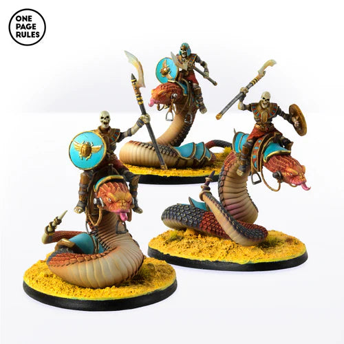 Mummified Riders Mounted on Snakes