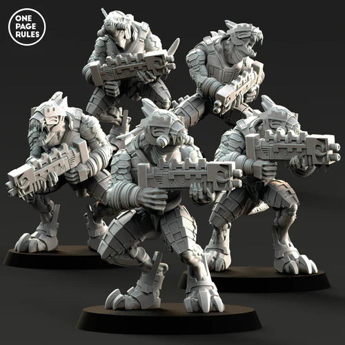 Starhost Rifle Warrior Models