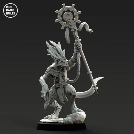 Saurian Gecko Priest Miniature