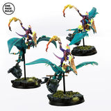 Saurian Riders Mounted on Pterodactyls