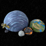 MiniWarGaming Space Combat Game -  Explorers Large Planet Bundle