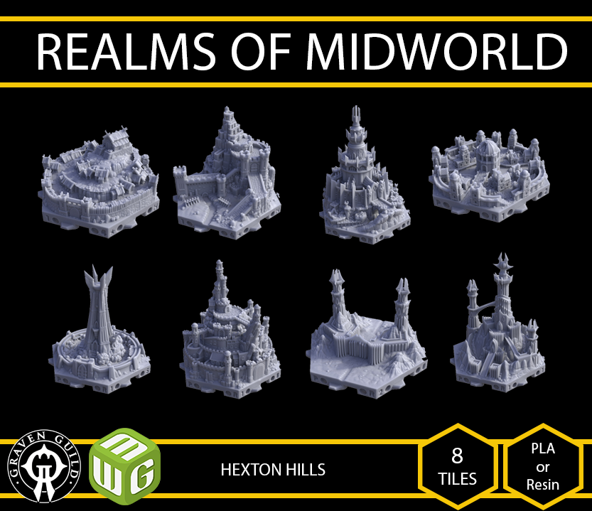 Hexton Hills Realms of Midworld Printed Pack