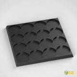 25mm round to 25mm square base 4x4 Movement Tray Converter