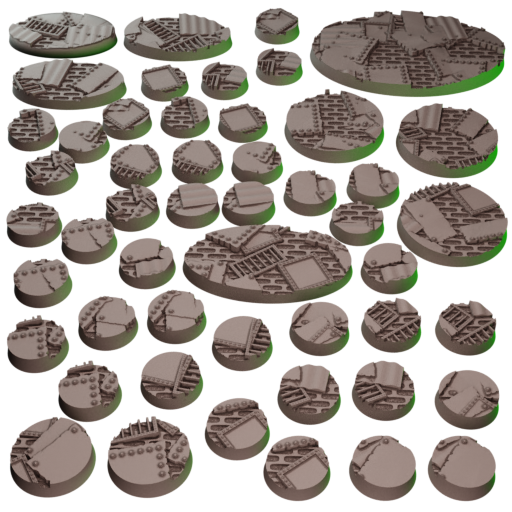 Skaventide Bases - Resin Base Set for Skaven (Age of Sigmar Skaventide Starter Box Set)