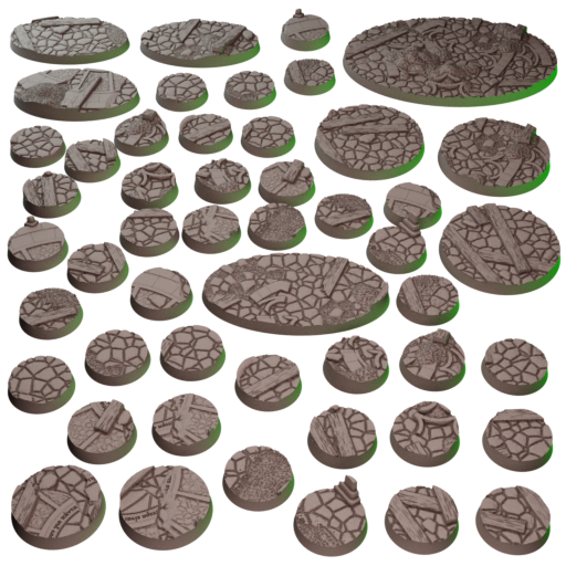 Skaventide Bases - Resin Base Set for Skaven (Age of Sigmar Skaventide Starter Box Set)