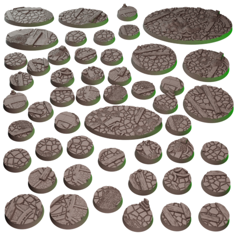 Skaventide Bases - Resin Base Set for Skaven (Age of Sigmar Skaventide Starter Box Set)