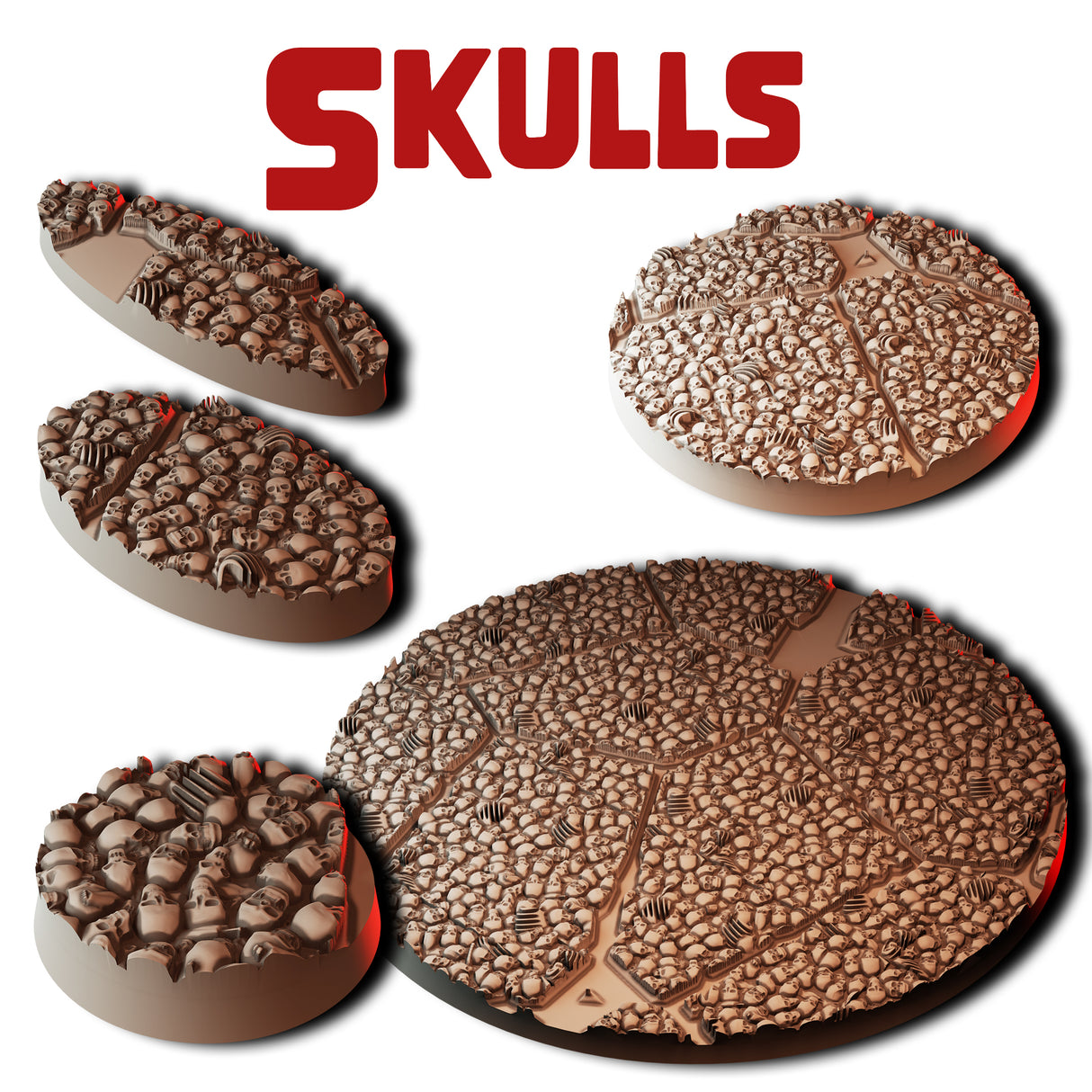 Skulls Round Bases