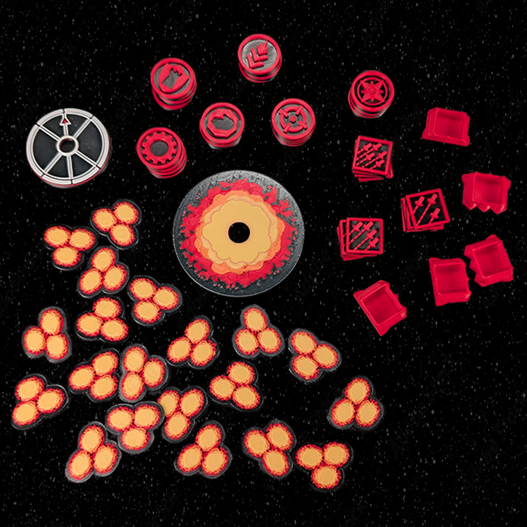 MiniWarGaming Space Combat Game - Tactical Token Bundle