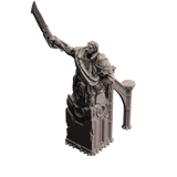 The Ruins of Perdition - Pair of Sword Raising Statues (1 mirrored)