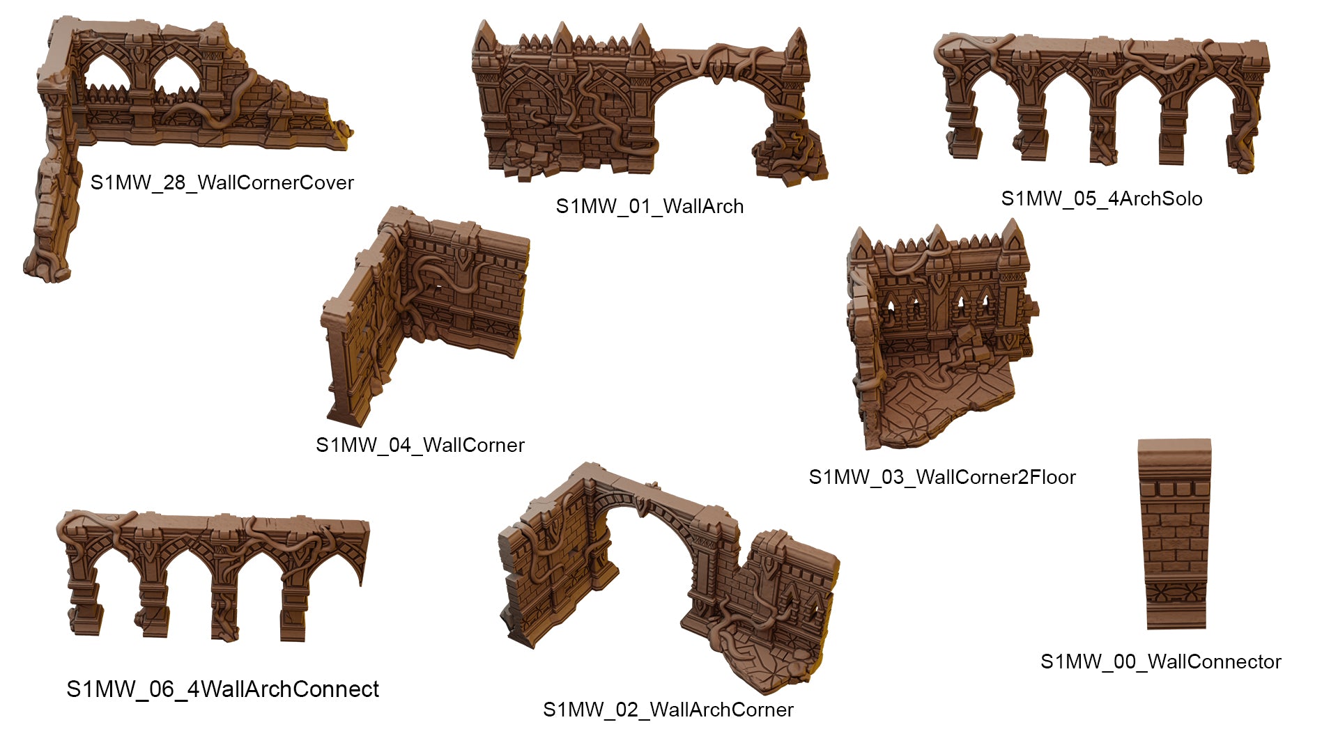 Terrain Set Of Jungle Stone Temple Ruins for AoS | MiniWarGaming