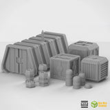 Scatter Terrain Large Crates Set - Sci-Fi Scenery